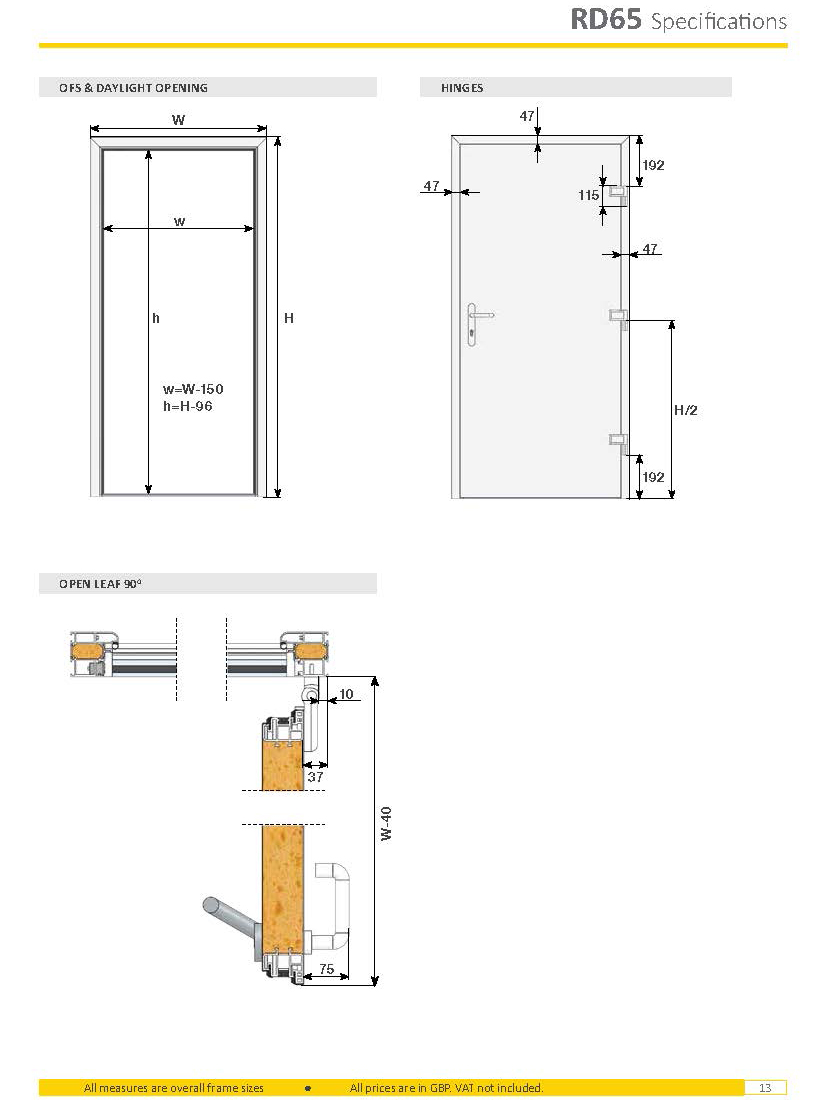 Ryterna RD65 Design 100 Entrance Doors Buy Ryterna Entrance Doors